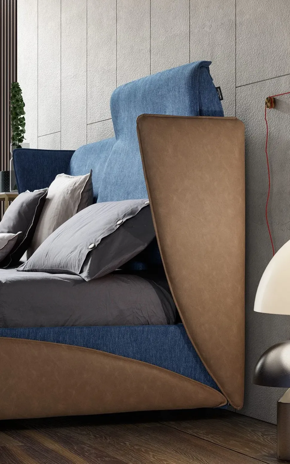 Letto moderno con giroletto Relax Novaluna a prezzo ribassato