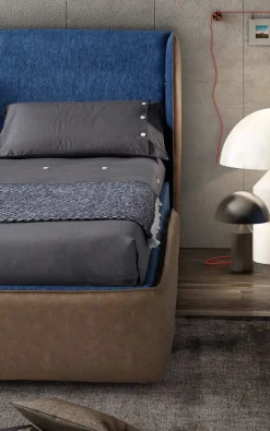 Letto moderno con giroletto Relax Novaluna a prezzo ribassato
