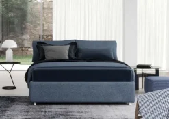 Letto moderno con giroletto Edgar Divaletti a prezzo ribassato