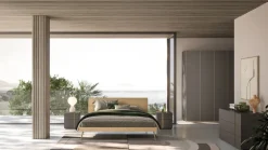 Letto moderno con giroletto Letto matrimoniale modello loge Orme a prezzo ribassato