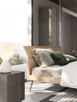 Letto moderno con giroletto Letto matrimoniale modello loge Orme a prezzo ribassato