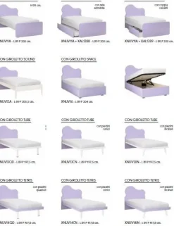 Letto moderno con pediera Nuvola Zg mobili a prezzo ribassato