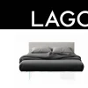 Letto moderno con piedini Air  Lago a prezzo ribassato