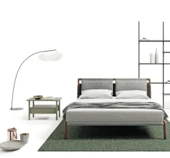 Letto moderno con piedini Tepu Dall'agnese a prezzo scontato