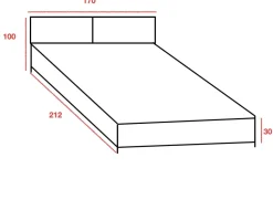 Letto moderno Lete  Artigianale scontato 47%