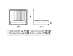 Letto moderno Letto luxury inox maxi Md work con un ribasso esclusivo