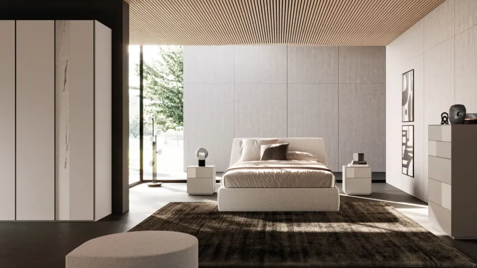 Letto moderno Letto matrimoniale modello tessa Orme con un ribasso del 40%