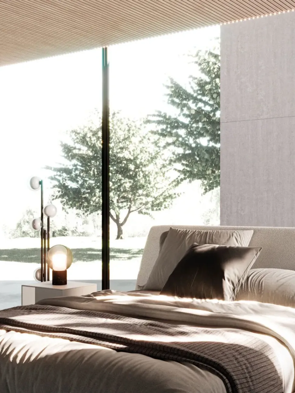 Letto moderno Letto matrimoniale modello tessa Orme con un ribasso del 40%