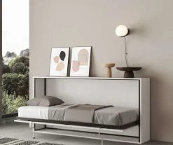 Letto moderno Letto singolo a scomparsa completo di materasso Md work scontato 37%