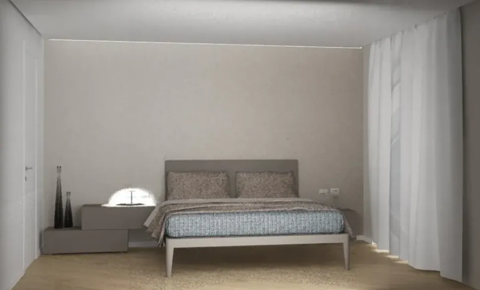 Letto moderno Letto spillo e comodini people Pianca con un ribasso del 26%