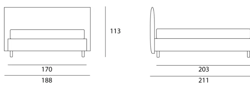 Letto moderno Puppis Cosmoletti con un ribasso del 45%