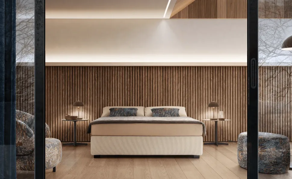 Letto moderno Sommier Le comfort con uno sconto del 40%