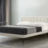 Letto Mtre letto imbottito in pelle Artigianale SCONTATO a PREZZI OUTLET