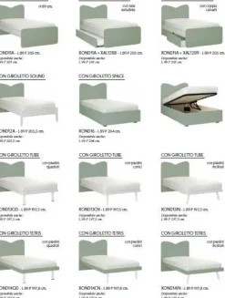 Letto Onda di Zg mobili scontato del 40%