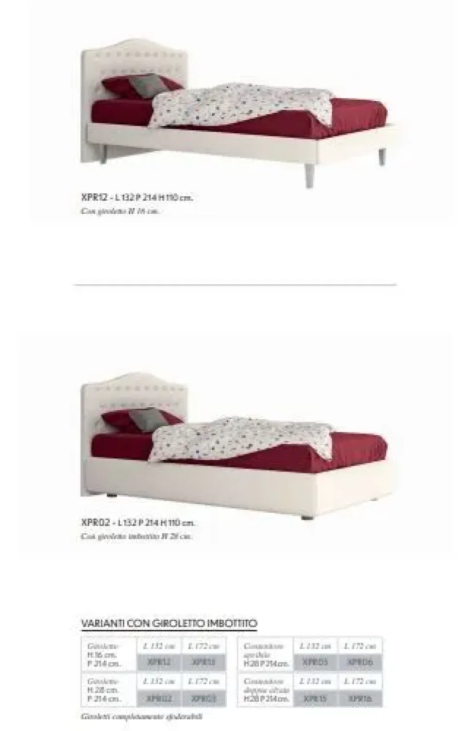 Letto piazza e mezzo con contenitore Prestige Zg mobili a prezzo scontato