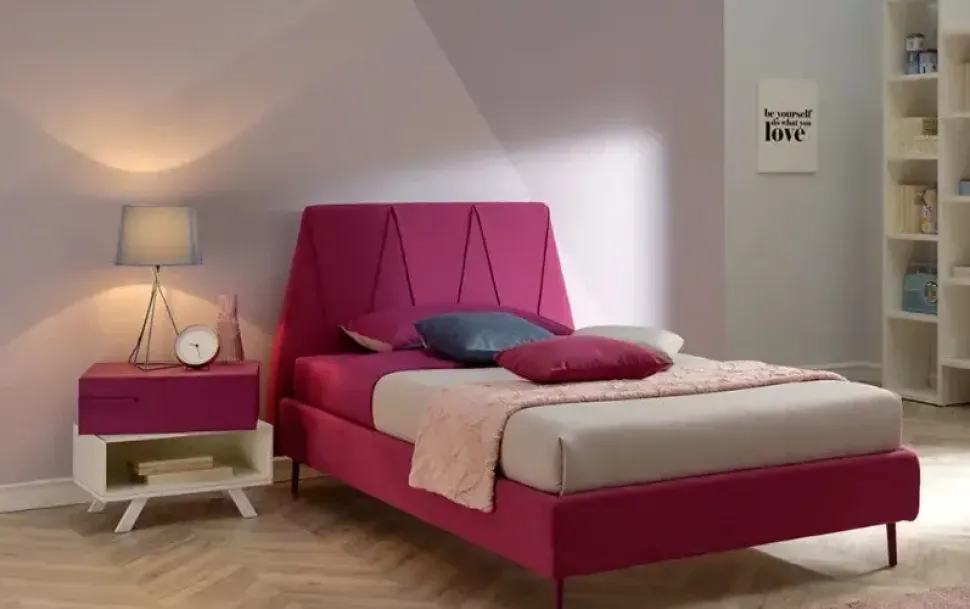 Letto piazza e mezzo con giroletto Peak plus poly Moretti compact a prezzo scontato