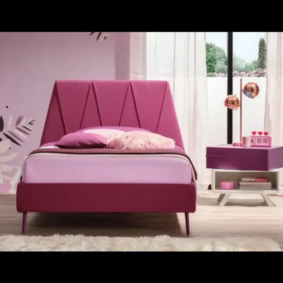 Letto piazza e mezzo con giroletto Peak plus poly Moretti compact a prezzo scontato