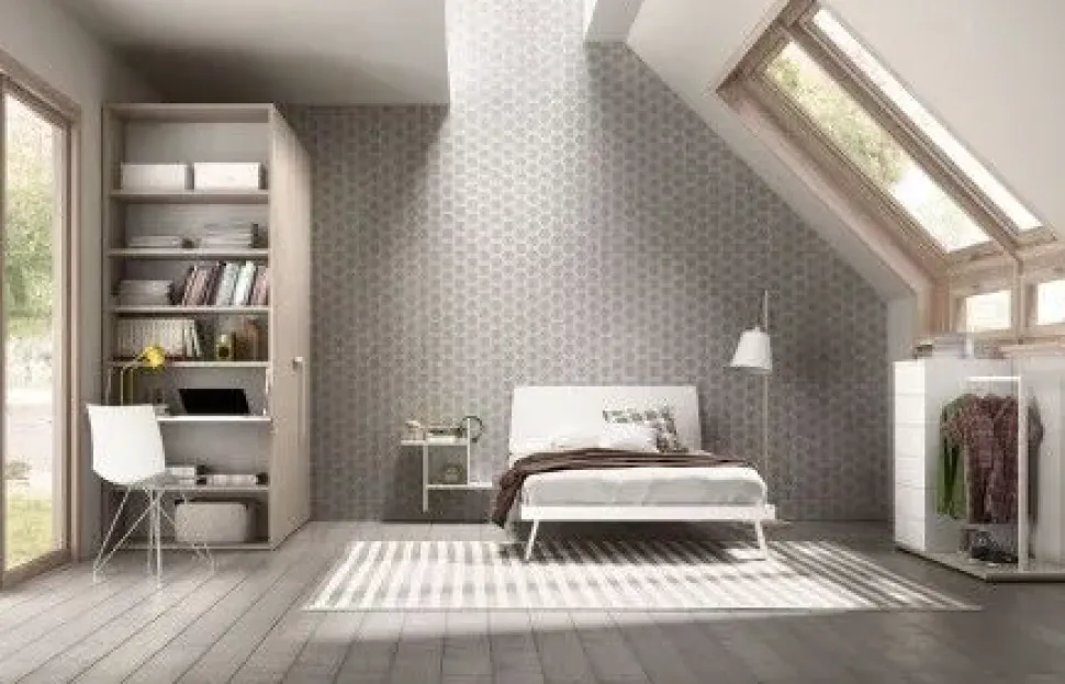 Letto piazza e mezzo con pediera Trapezio Zg mobili a prezzo ribassato