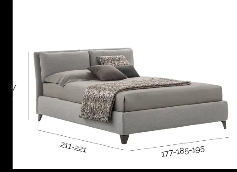 LETTO Pitagora V&nice in OFFERTA OUTLET - 32%