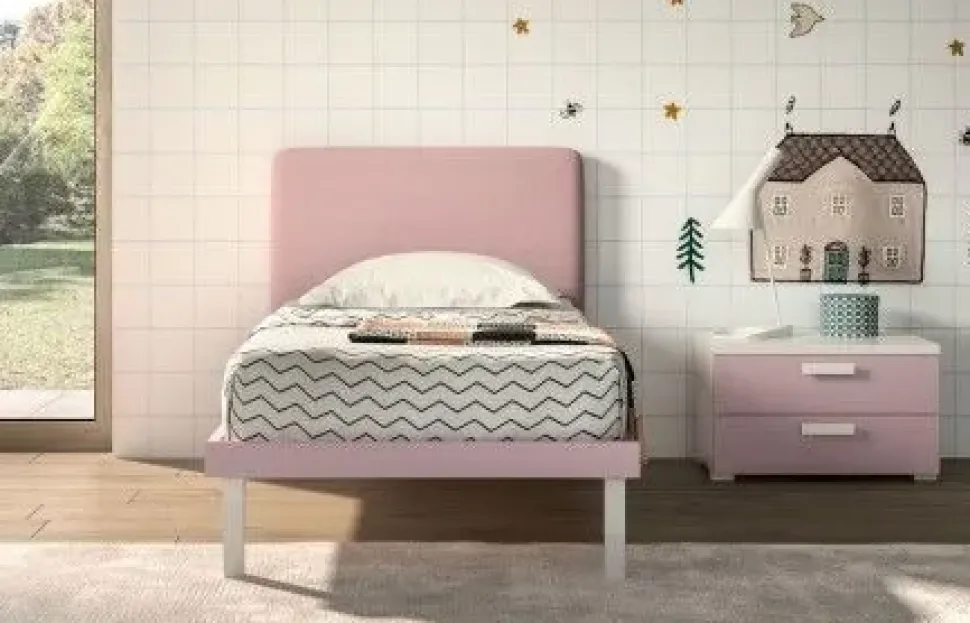 Letto singolo con gambe Easy Zg mobili a prezzo ribassato