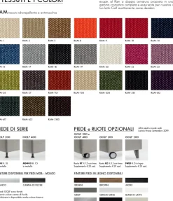 Letto singolo con gambe Golf Oggioni a prezzo ribassato