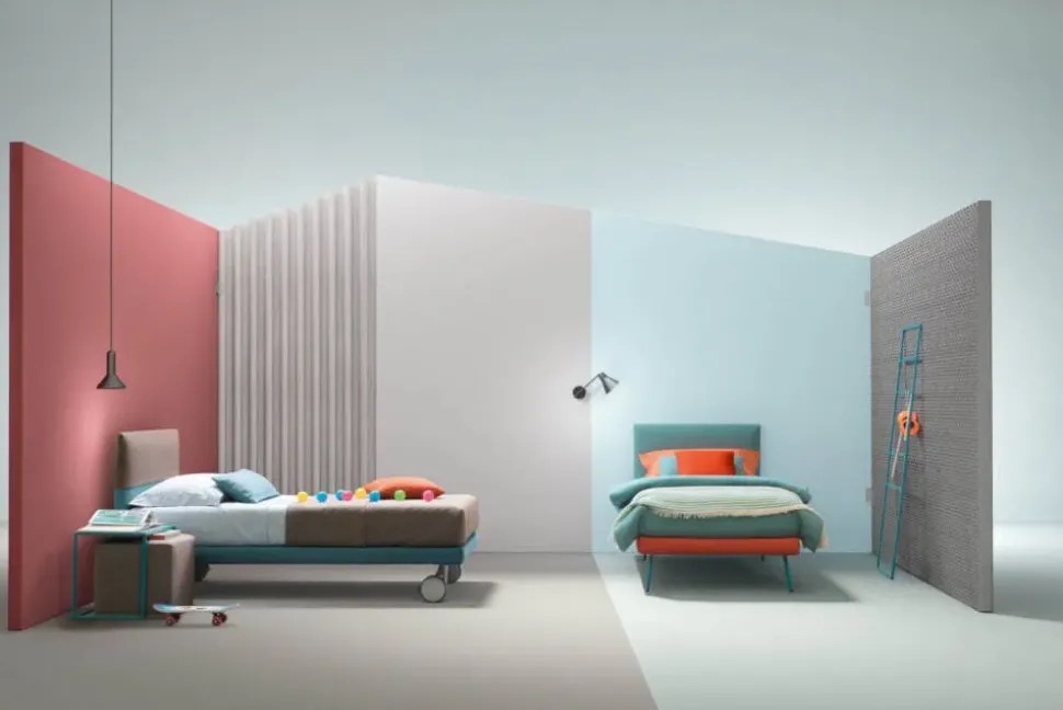 Letto singolo con giroletto Plain Samoa a prezzo scontato