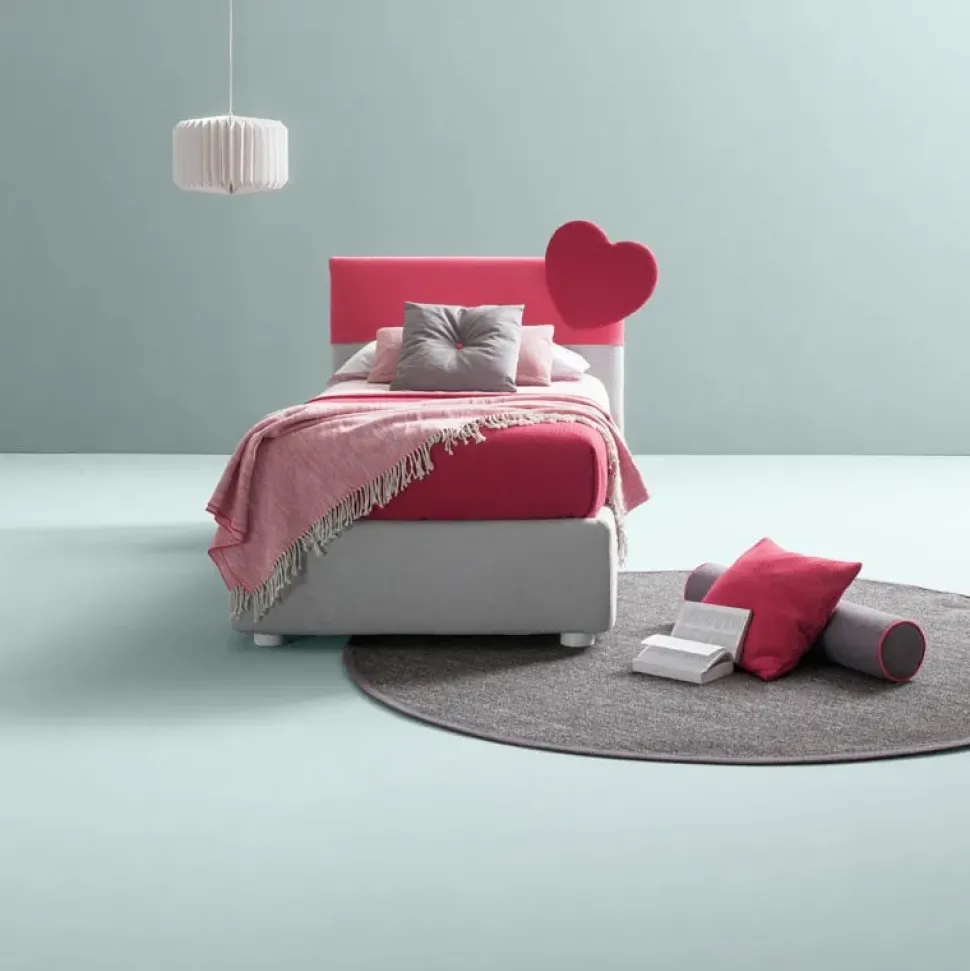 Letto singolo con giroletto Plain Samoa a prezzo scontato