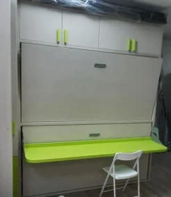 Letto singolo Letto a castello larice  verde acido Artigianale con un ribasso IMPERDIBILE