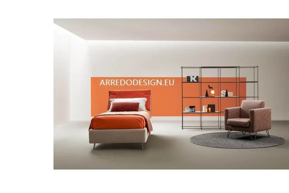 Letto singolo moderno Spin * Samoa a prezzo ribassato