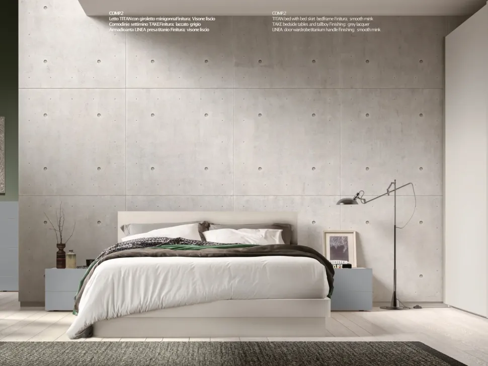 LETTO Titan Akanto in OFFERTA OUTLET - 30%