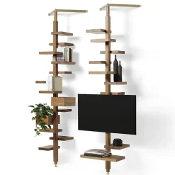 Libreria Adelaide wood in stile design di Mogg in OFFERTA OUTLET