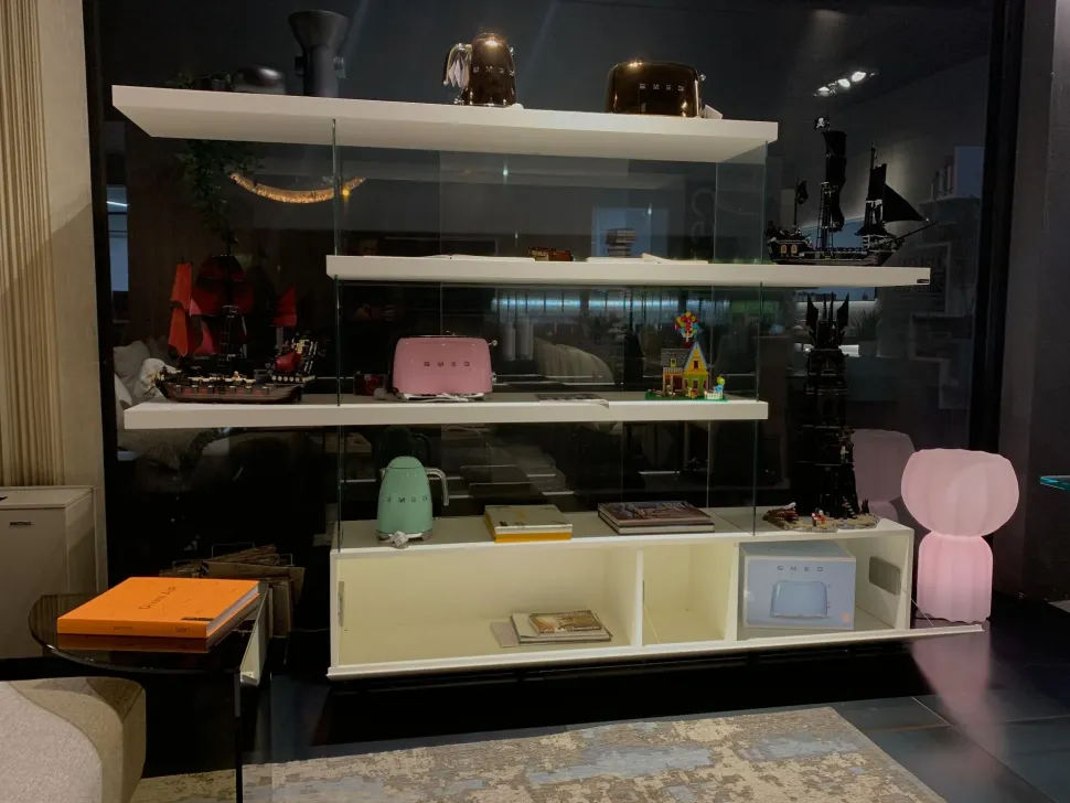 Libreria Air stile design di Lago scontata del 36%