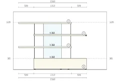 Libreria Air stile design di Lago scontata del 36%