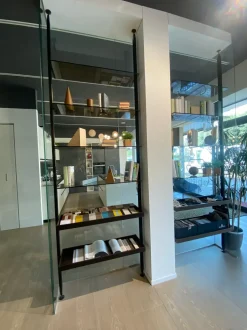 Libreria Arrital in vetro scontata -30%: scopri Librerie vertical