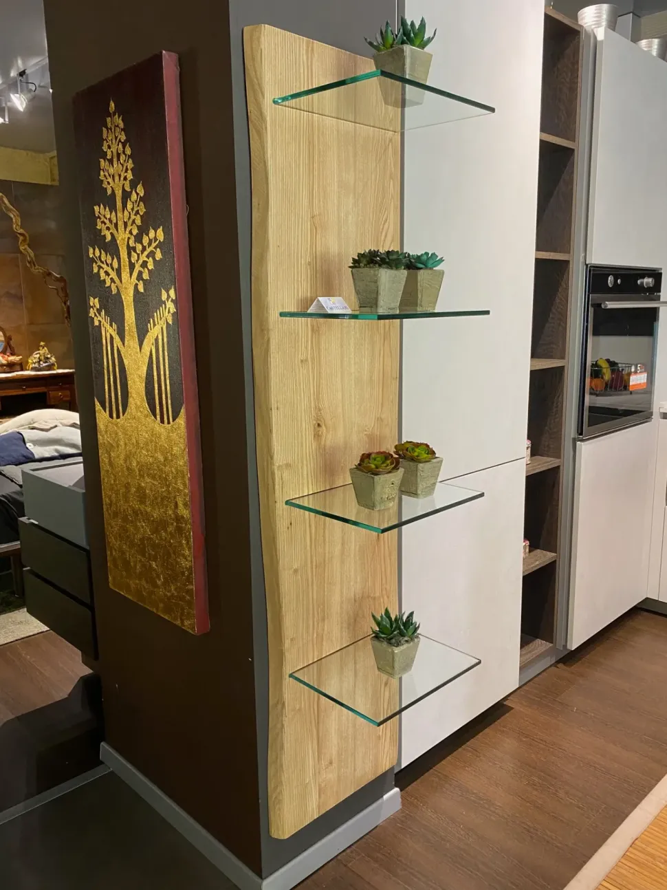 Libreria Artigianale in legno scontata -26%: scopri Libreria frassino