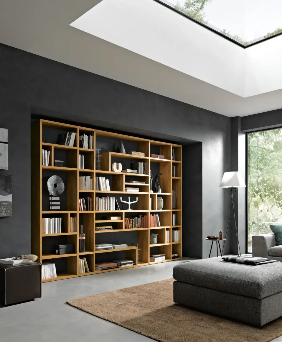 Libreria Artigianale in legno scontata -26%: scopri Libreria mix in legno massello