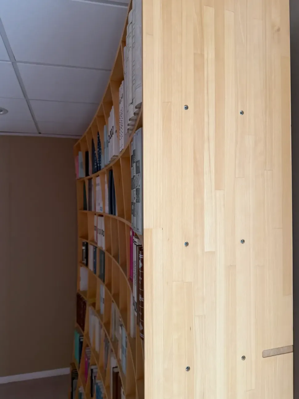 Libreria Artigianale in legno scontata -67%: scopri Biosfera