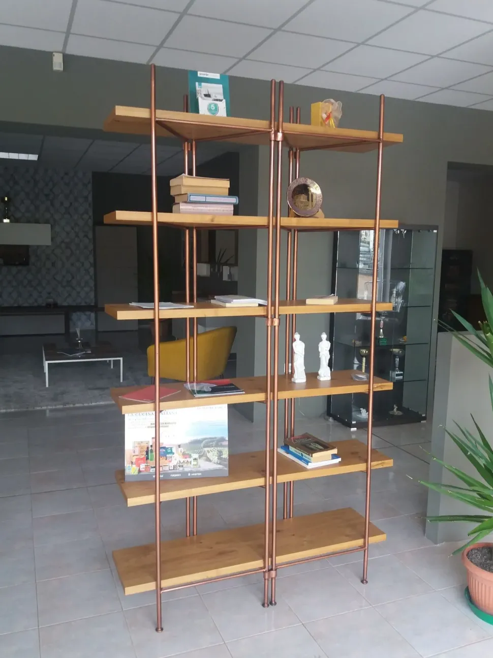 Libreria Barel in metallo in Offerta Outlet: scopri Dalton