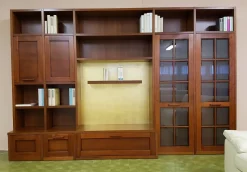 Libreria  Borgo rio  di Tempor  impiallacciato noce