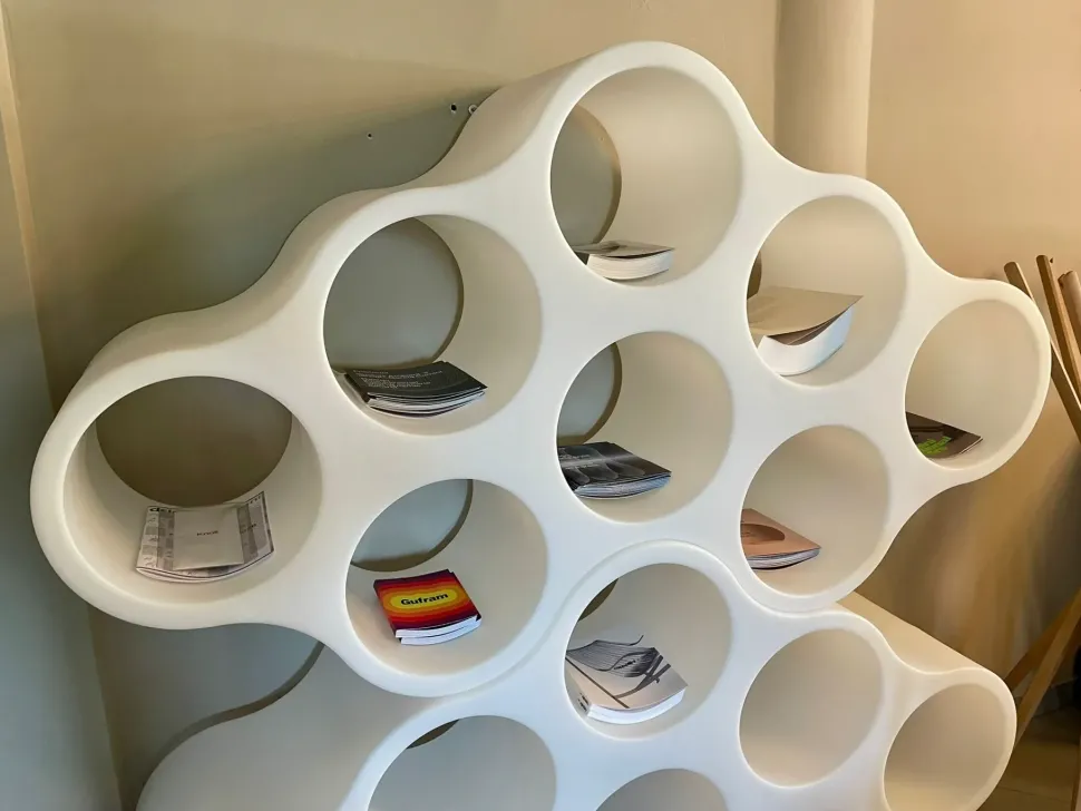 Libreria Cappellini in laccato opaco scontata -23%: scopri Cloud