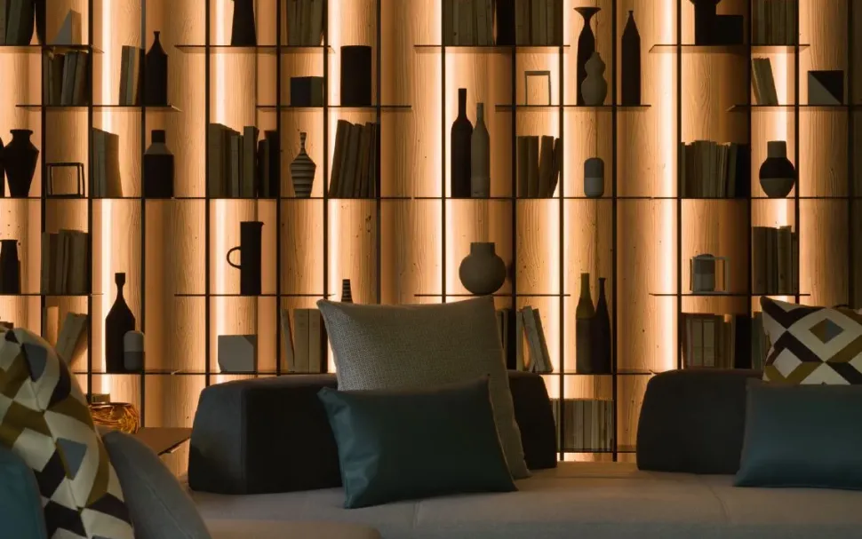 Libreria Cclight stile design di Flou scontata