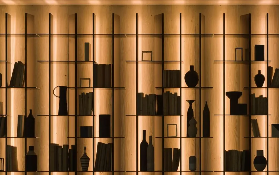 Libreria Cclight stile design di Flou scontata