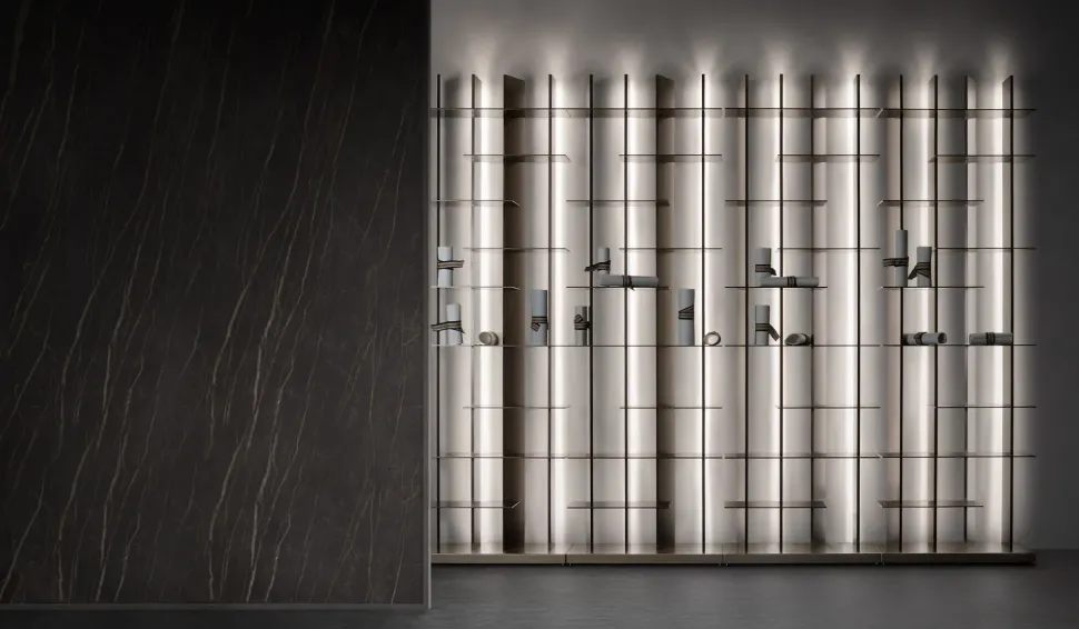 Libreria Cclight stile design di Flou scontata