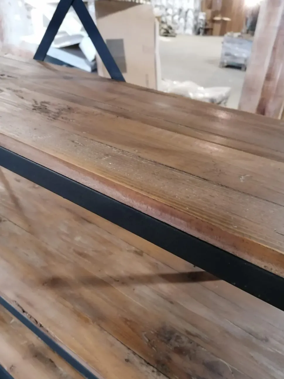 Libreria Collezione esclusiva in legno scontata -44%: scopri Libreria industrial c/scala