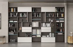 Libreria Corazzin in laminato materico scontata -35%: scopri Libreria mod.elegant