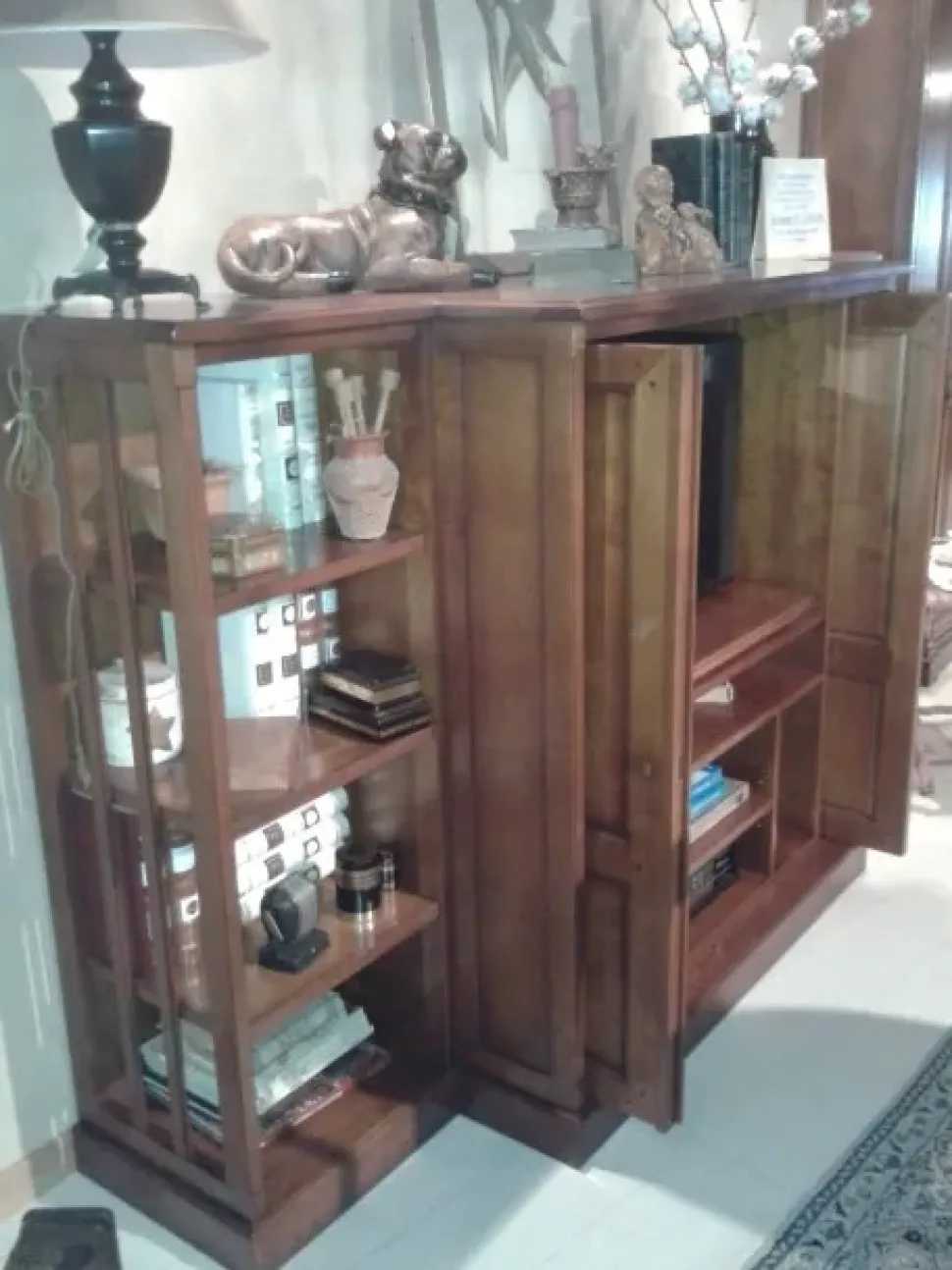 Libreria Credenza porta tv stile classico di Grande arredo in offerta