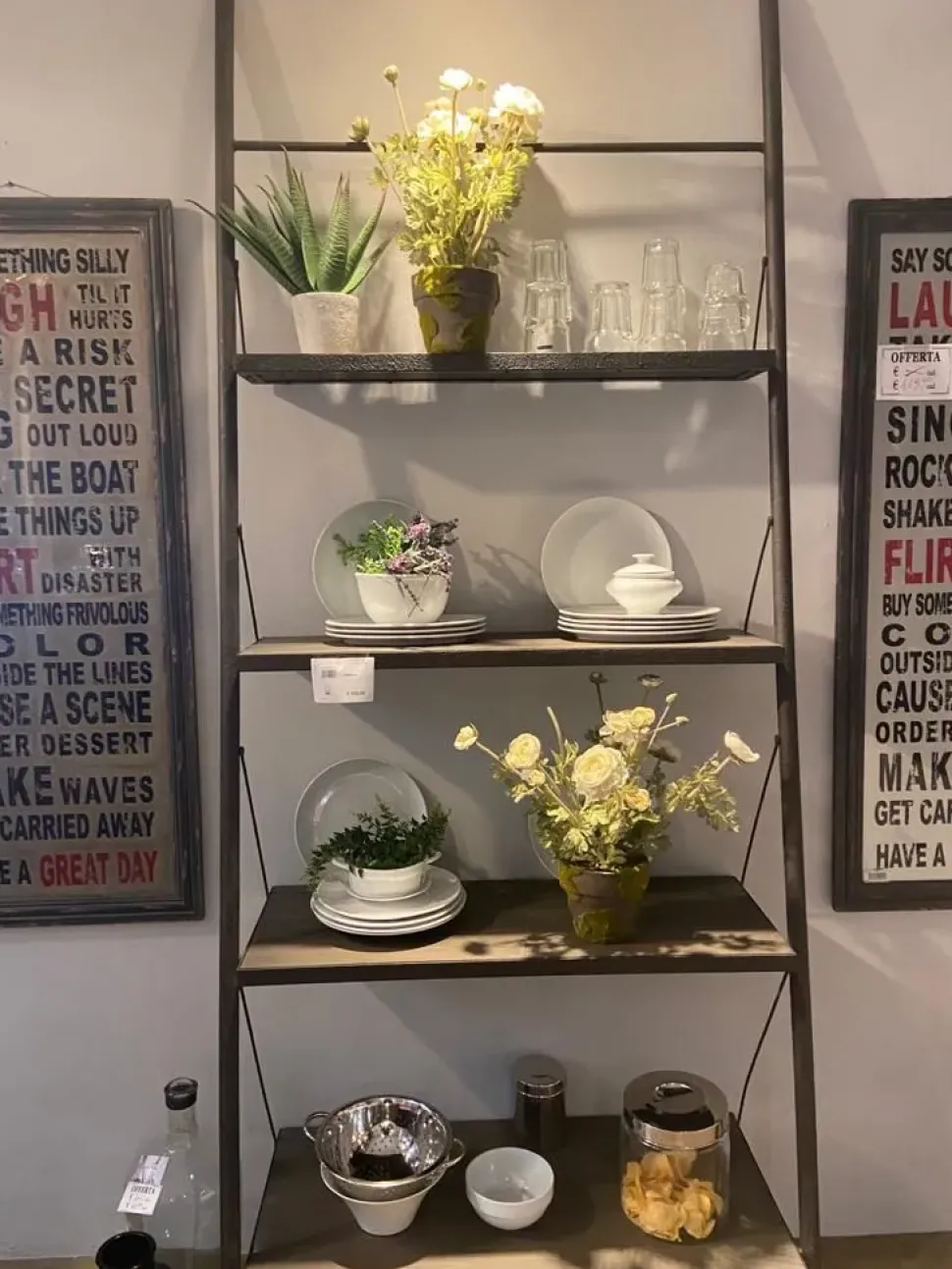 Libreria Dialma brown in legno scontata -50%: scopri Libreria metallo legno