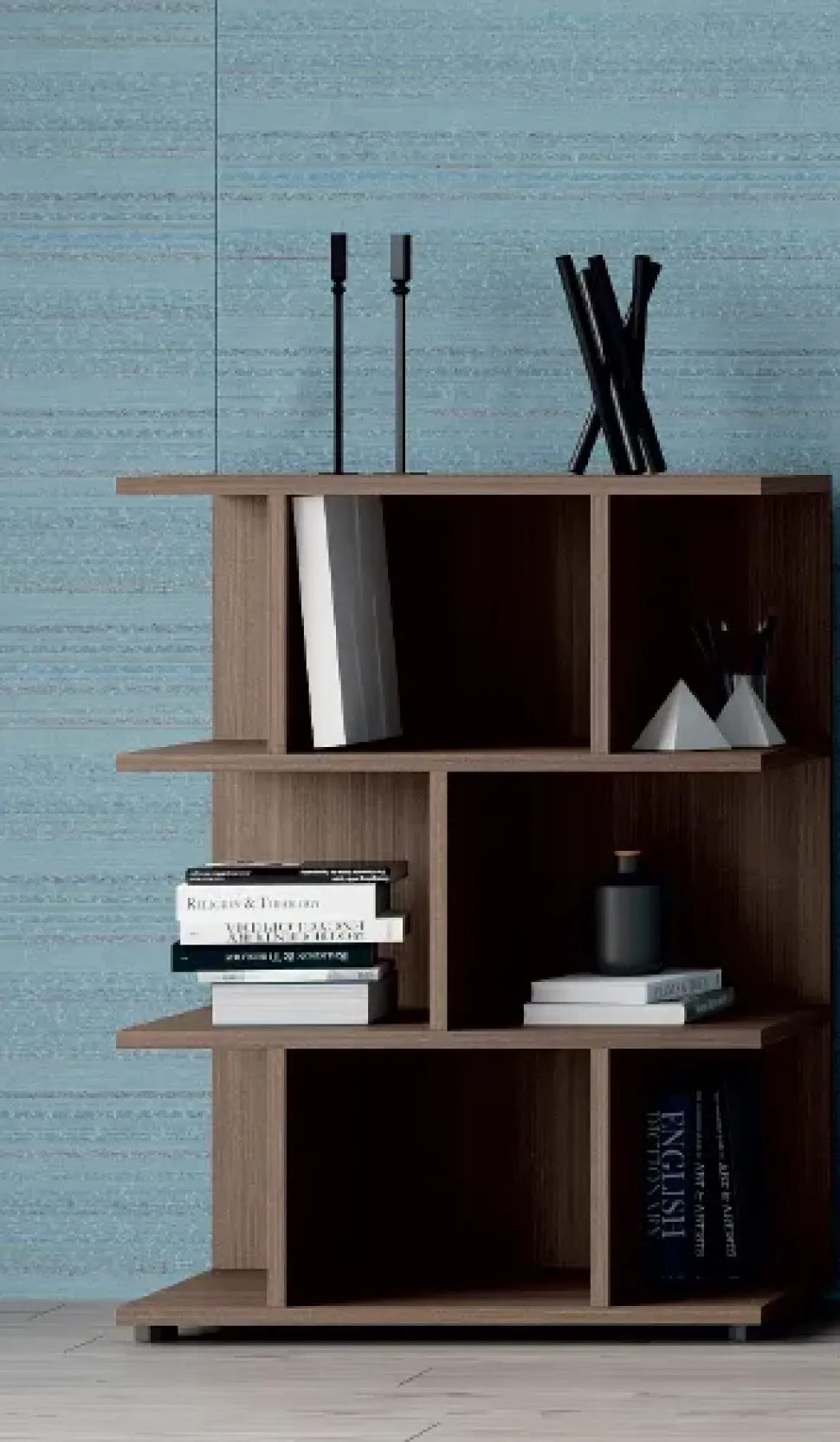 Libreria Etagere media a giorno stile moderna di Flycom scontata del 30%