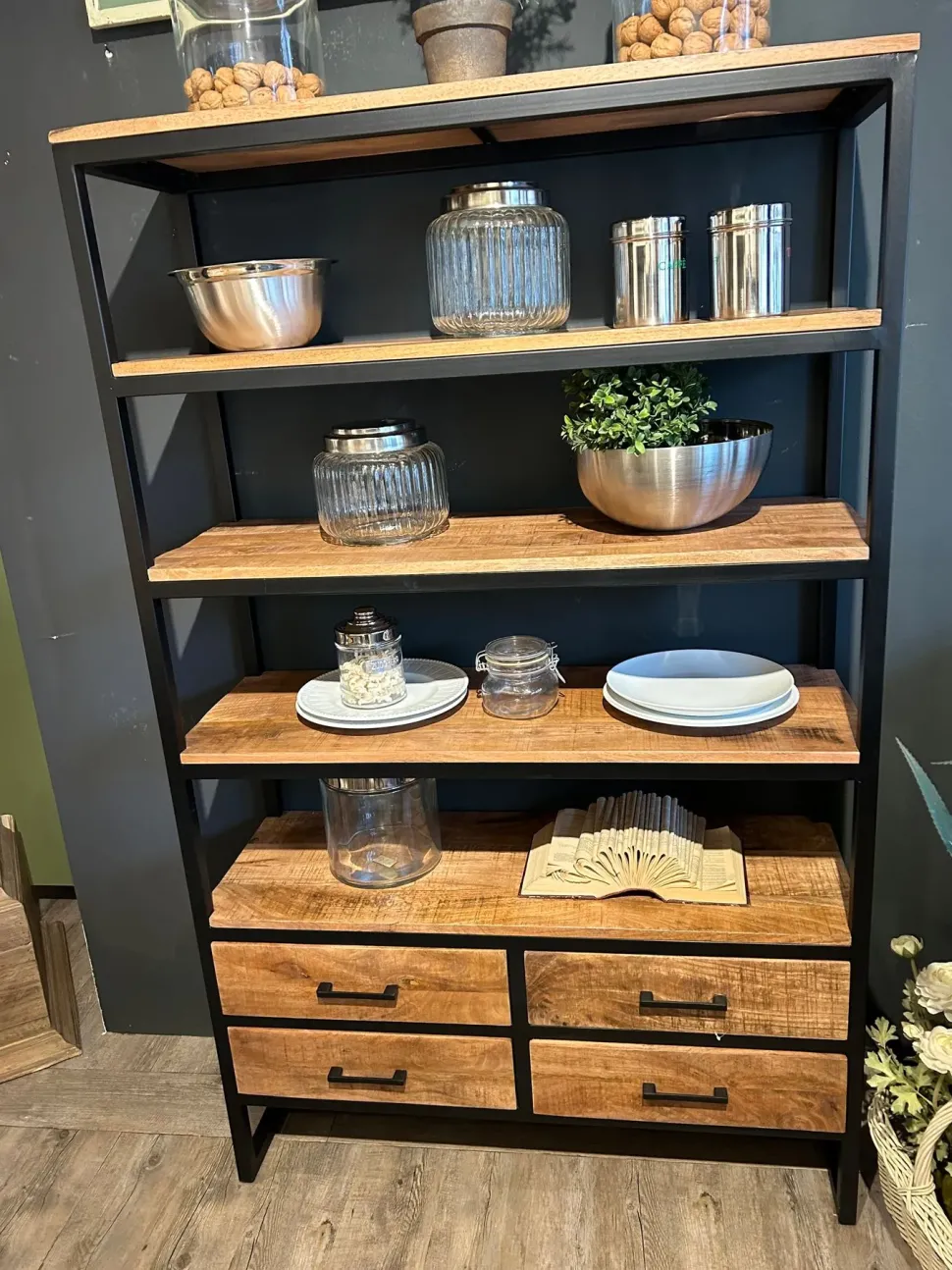 Libreria Etajere stile moderno di Dialma brown in offerta