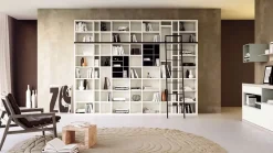 Libreria Giessegi in laminato materico scontata -46%: scopri Biblioteca componibile di giessegi scontata del 30%